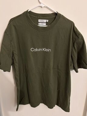 Calvin Klein Olive Green Logo Tee